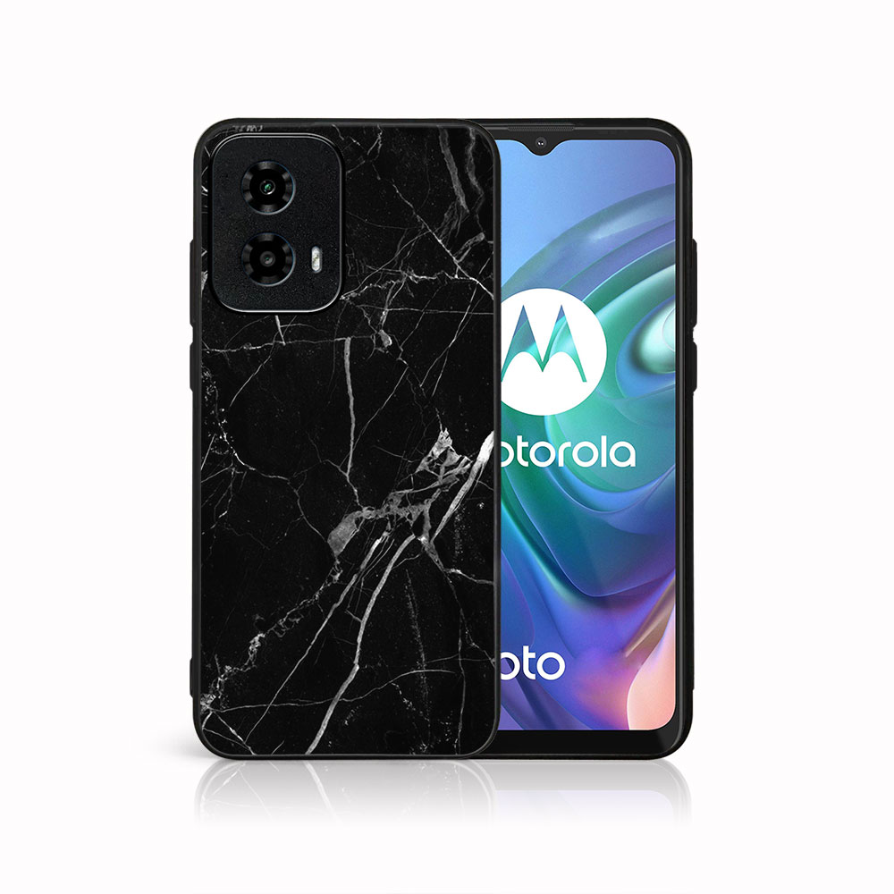 MY ART Capac De Protecție Pentru Motorola Moto G34 5G BLACK MARBLE (142)