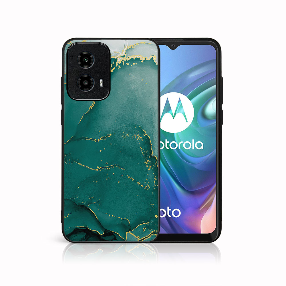 MY ART Capac De Protecție Pentru Motorola Moto G34 5G GREEN MARBLE (145)