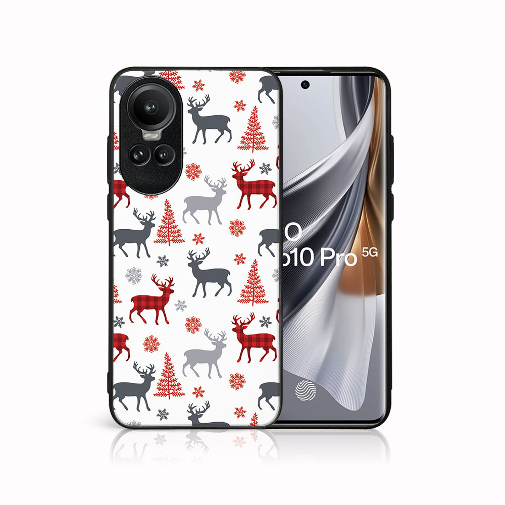 MY ART Capac Cu Design De Crăciun Oppo Reno10 5G / Reno 10 Pro 5G DEER (068)