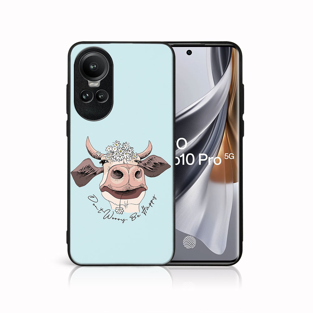 MY ART Husă De Protecție Pentru Oppo Reno10 5G / Reno10 Pro 5G HAPPY COW (181)