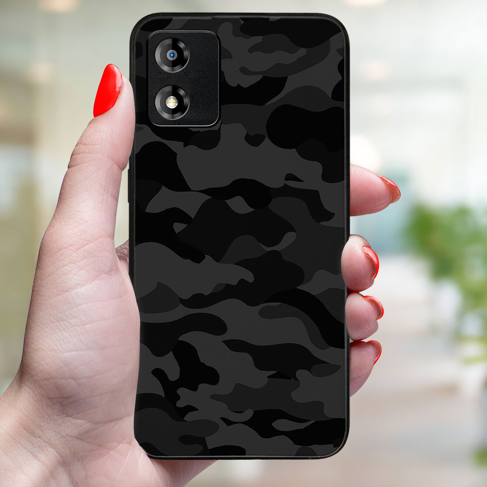 MY ART Husă De Protecție Pentru Motorola Moto E13 BLACK CAMO (234)