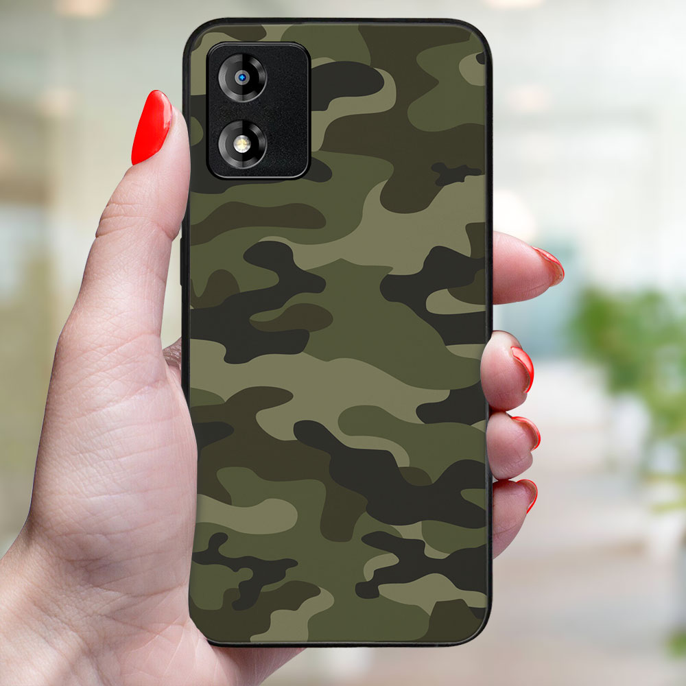 MY ART Husă De Protecție Pentru Motorola Moto E13 GREEN CAMO (235)