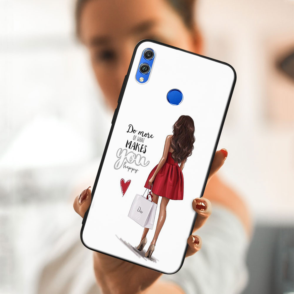 Husă De Protecție MY ART Honor 8X - DRESS RED (137)