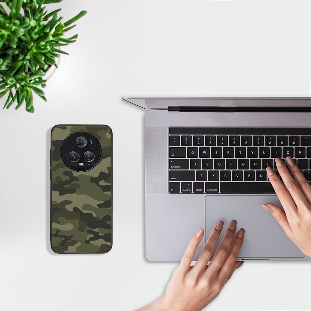 MY ART Husă De Protecție Pentru Honor Magic5 Pro 5G GREEN CAMO (235)