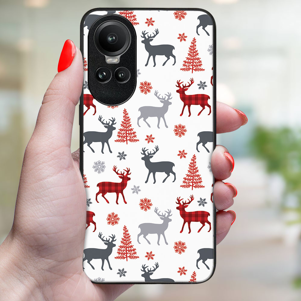 MY ART Capac Cu Design De Crăciun Oppo Reno10 5G / Reno 10 Pro 5G DEER (068)