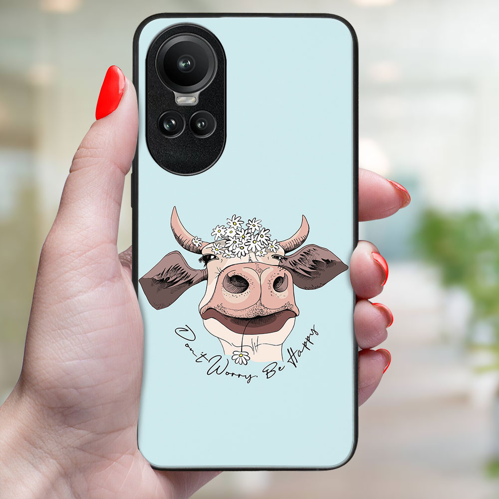 MY ART Husă De Protecție Pentru Oppo Reno10 5G / Reno10 Pro 5G HAPPY COW (181)