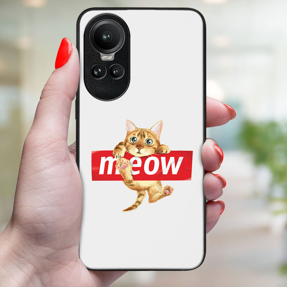 MY ART Husă De Protecție Pentru Oppo Reno10 5G / Reno10 Pro 5G MEOW (183)