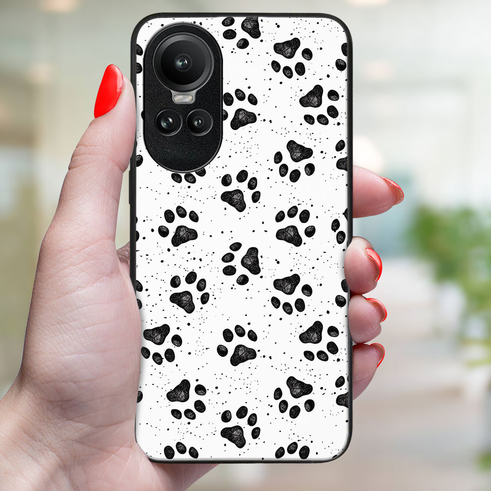 MY ART Husă De Protecție Pentru Oppo Reno10 5G / Reno10 Pro 5G PAWS (185)