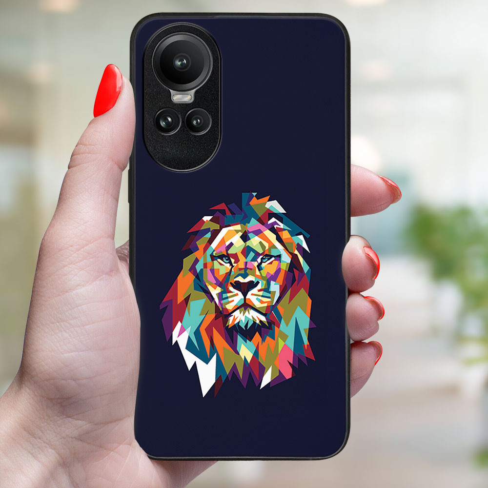 MY ART Husă De Protecție Pentru Oppo Reno10 5G / Reno10 Pro 5G LION (246)