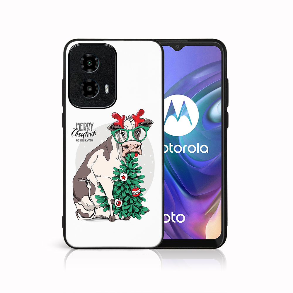 MY ART Capac Cu Design De Crăciun Motorola Moto G04 / G24 / G24 Power MERRY CHRISTMAS (074)