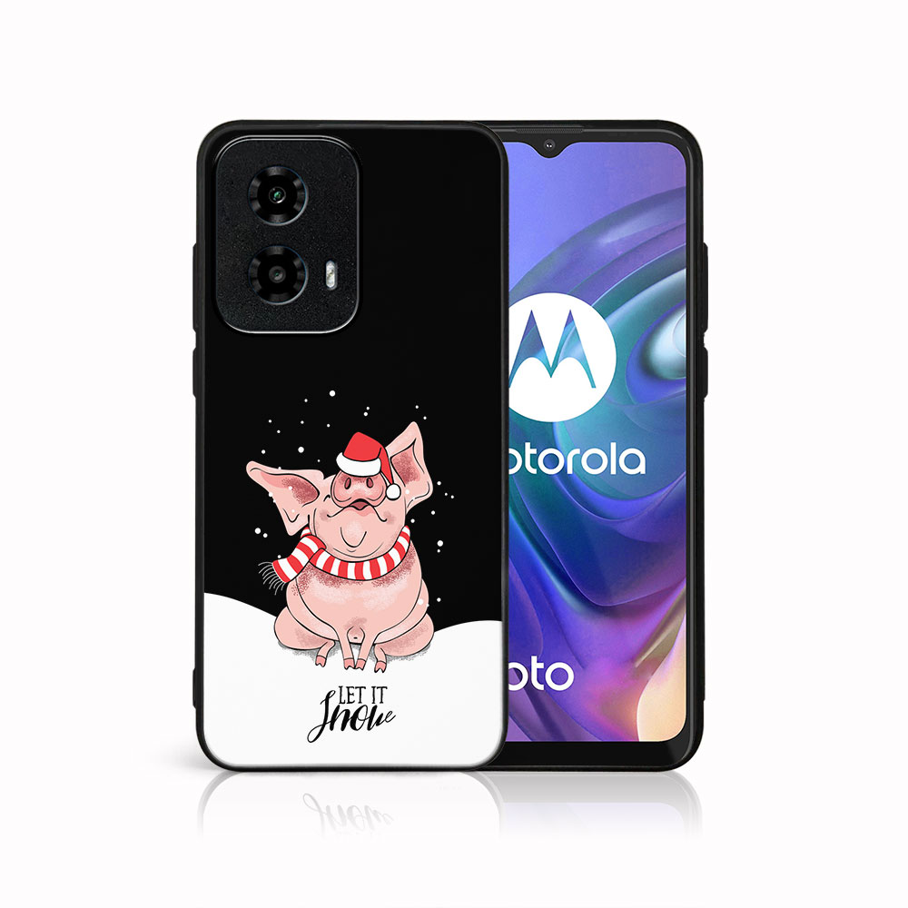 MY ART Capac Cu Design De Crăciun Motorola Moto G04 / G24 / G24 Power LET IT SNOW (075)