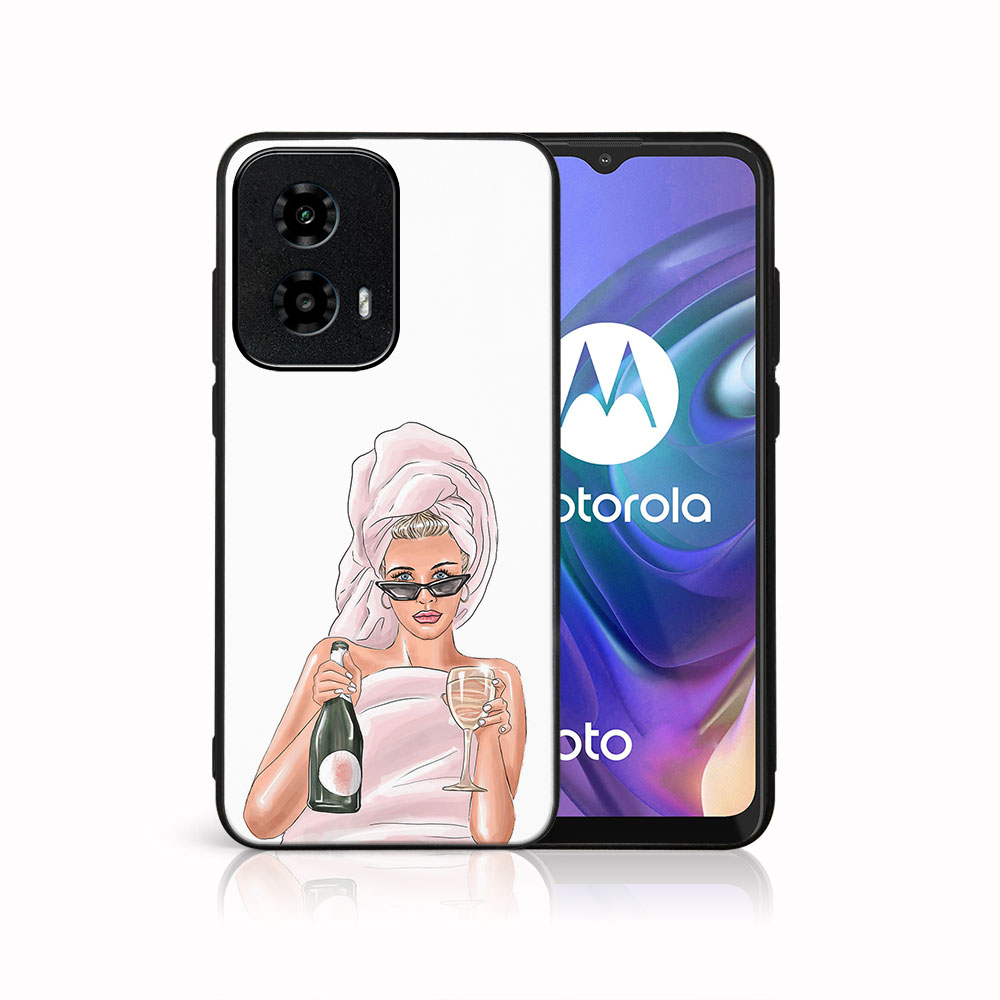 MY ART Husă De Protecție Pentru Motorola Moto G04 / G24 / G24 Power CHAMPAGNE (134)