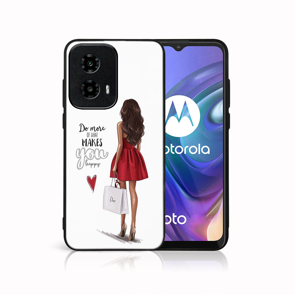 MY ART Capac De Protecție Pentru Motorola Moto G04 / G24 / G24 Putere RED DRESS (137)