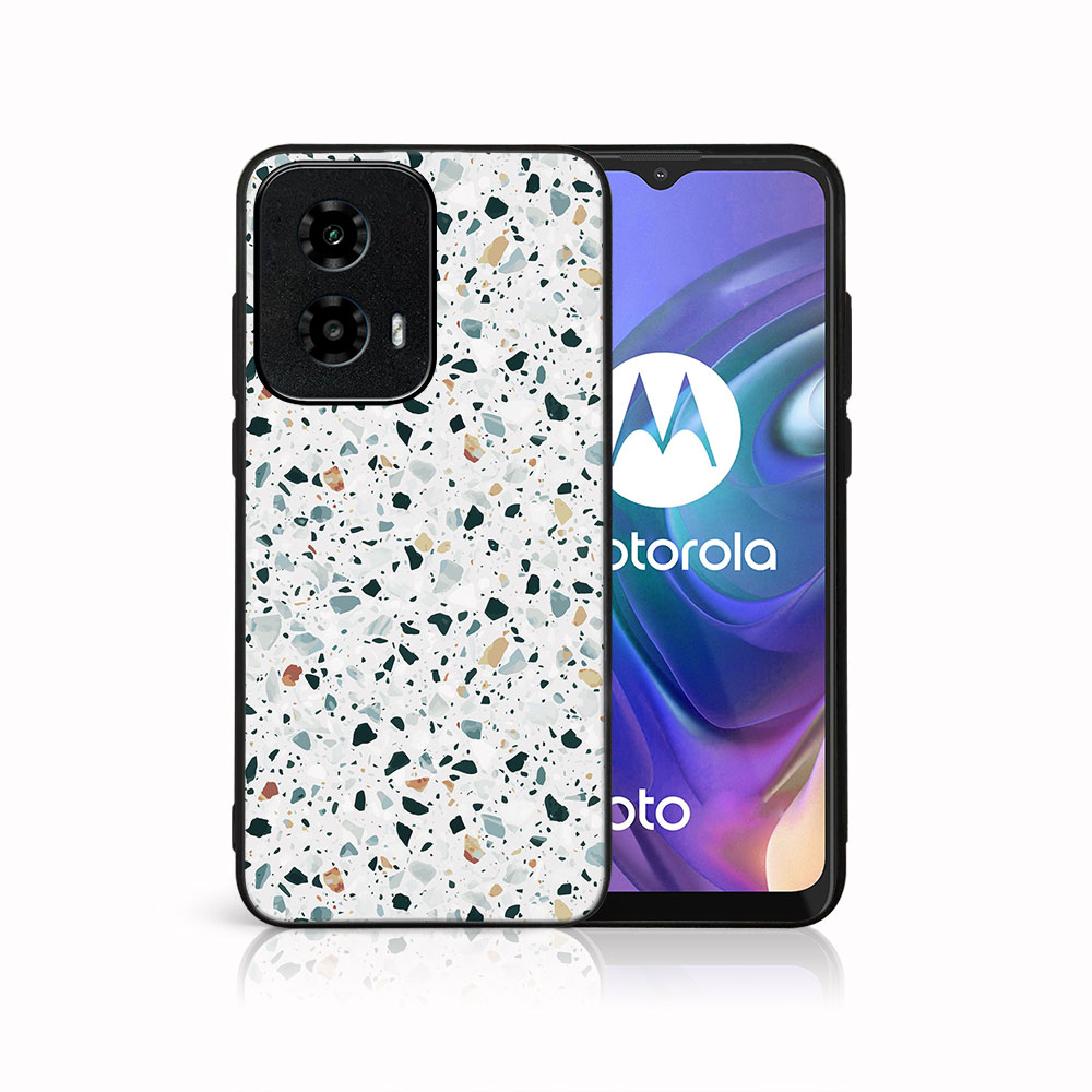 MY ART Capac De Protecție Pentru Motorola Moto G04 / G24 / G24 Power GREY TERRAZZO (163)