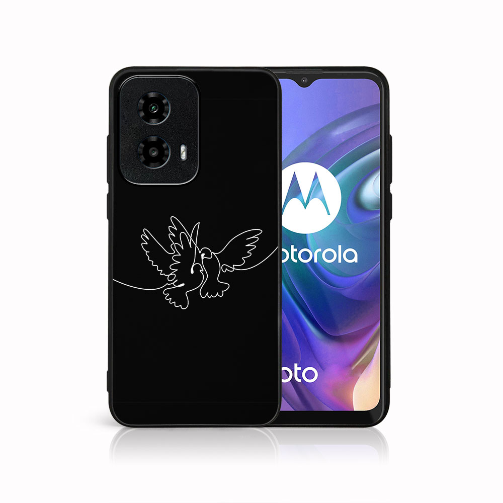 MY ART Husă De Protecție Pentru Motorola Moto G04 / G24 / G24 Power WHITE DOVE (195)