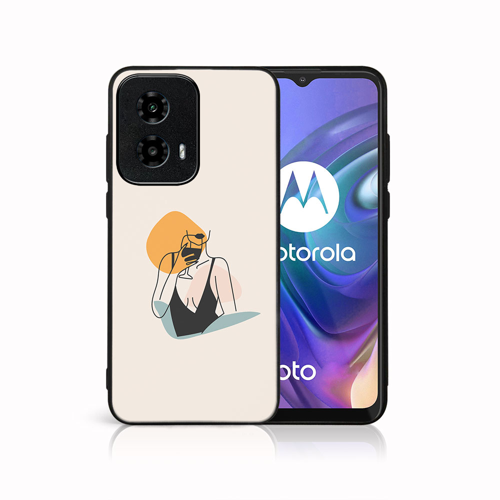 MY ART Capac De Protecție Pentru Motorola Moto G04 / G24 / G24 Power WOMAN (197)