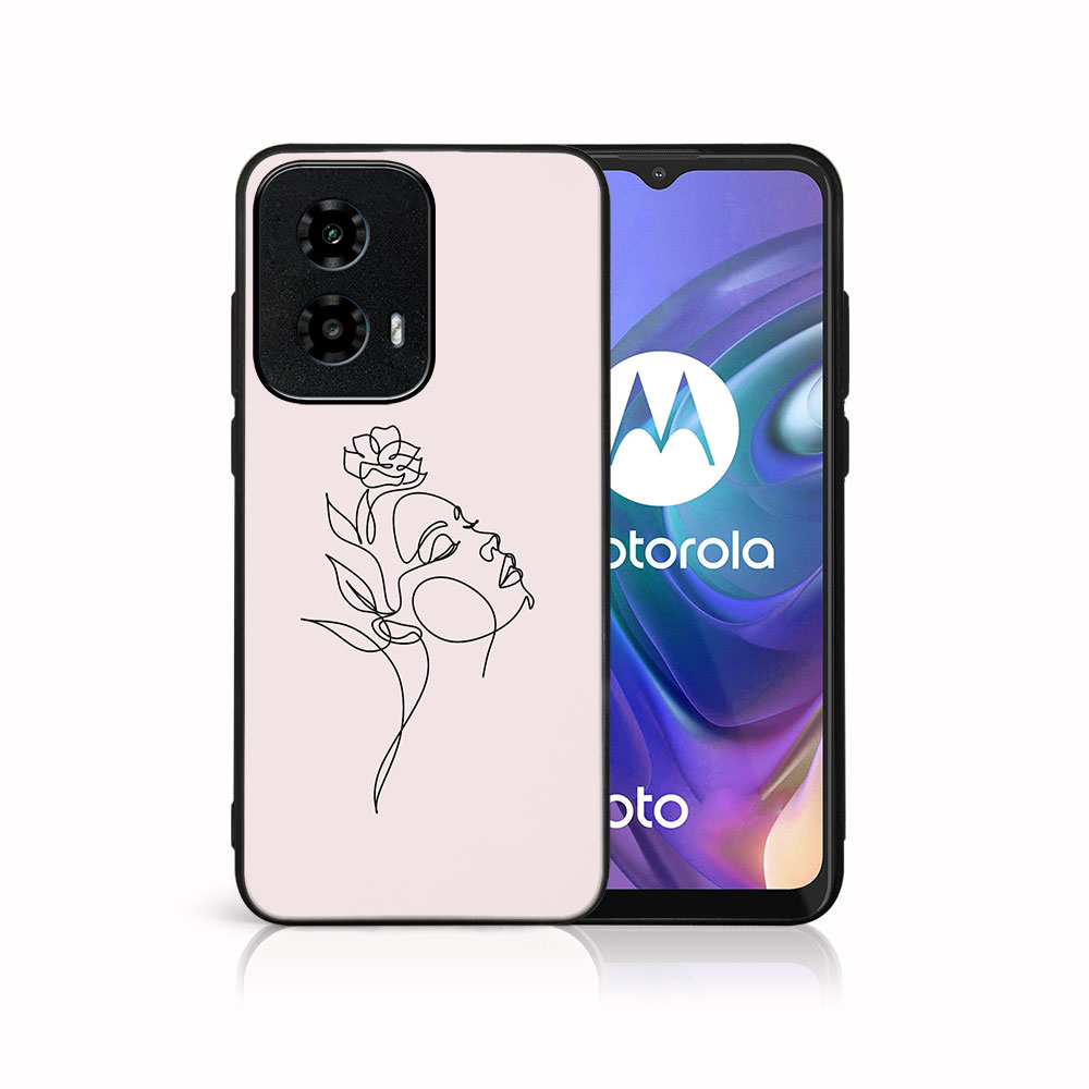 MY ART Capac De Protecție Pentru Motorola Moto G04 / G24 / G24 Power ROSE GIRL (198)