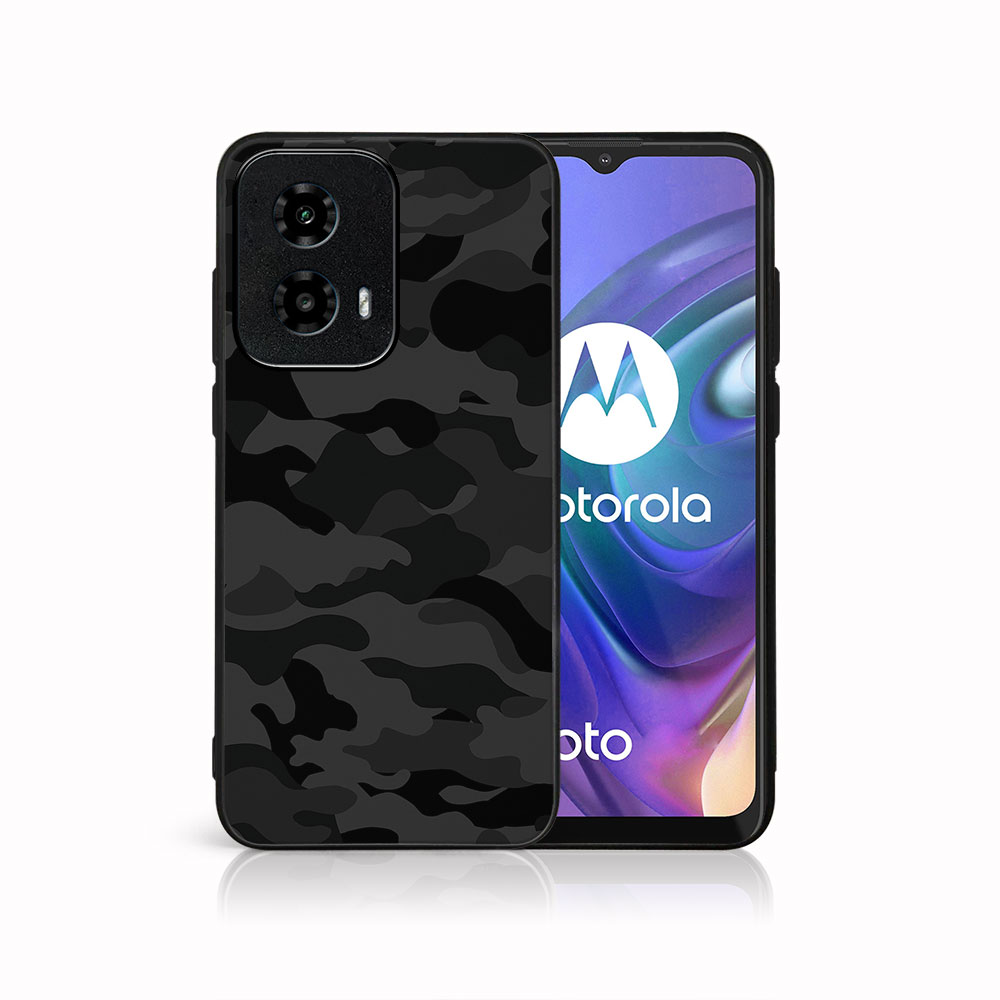 MY ART Capac De Protecție Pentru Motorola Moto G04 / G24 / G24 Power BLACK CAMO (234)