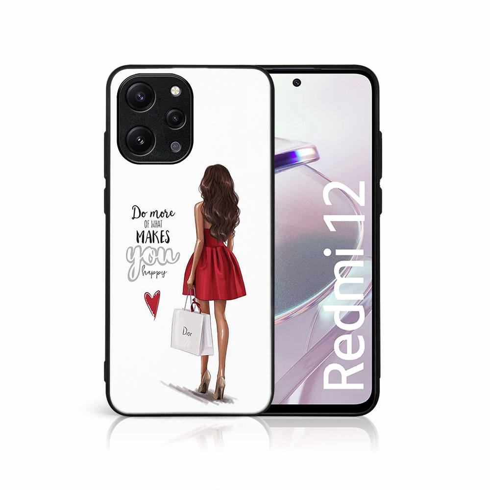 MY ART Husă De Protecție Pentru Xiaomi Redmi 12 RED DRESS (137)