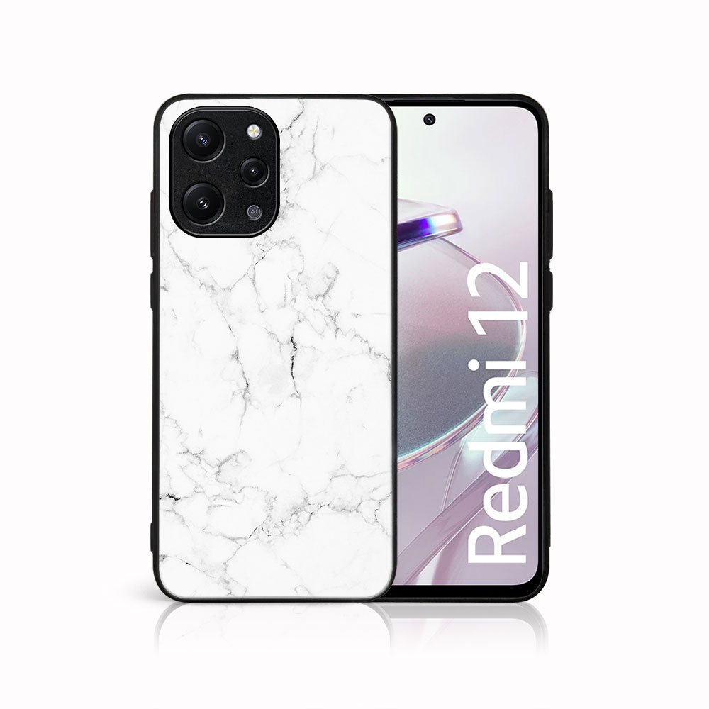 MY ART Husă De Protecție Pentru Xiaomi Redmi 12 WHITE MARBLE (144)