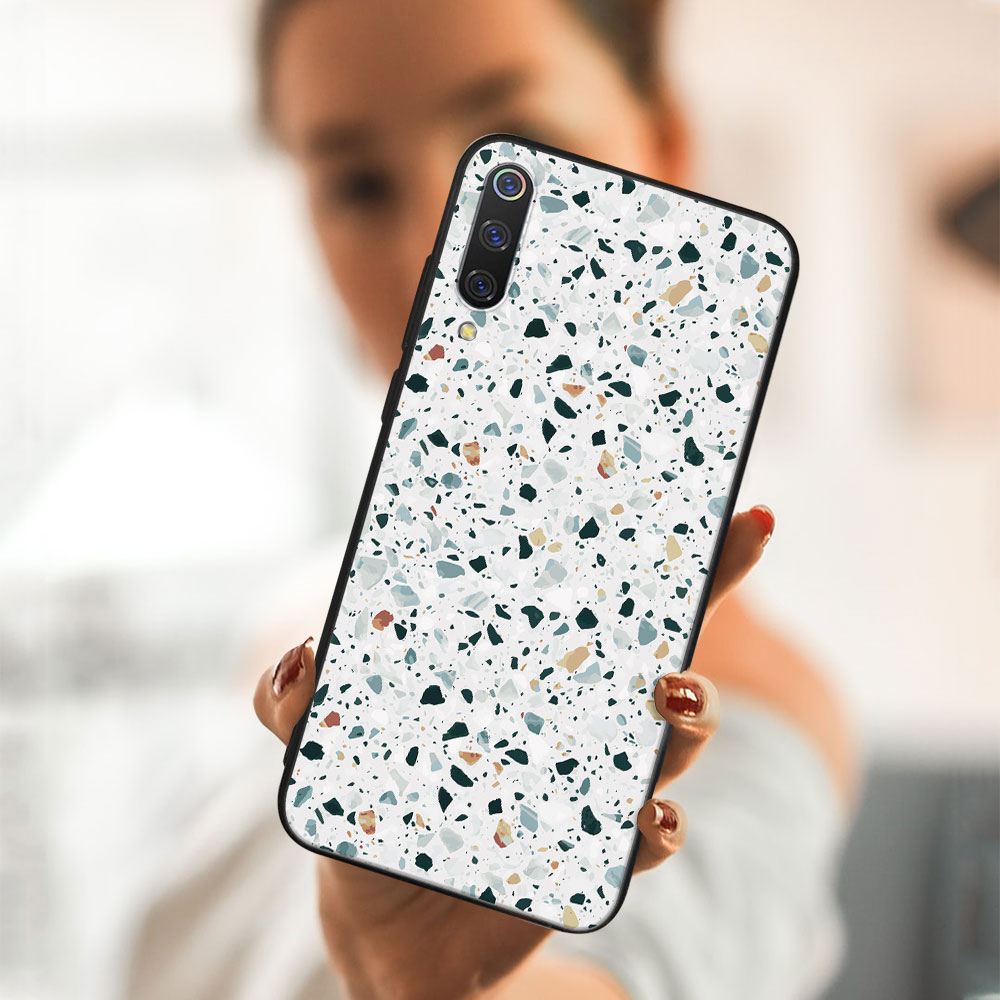 MY ART Husă De Protecție Pentru Xiaomi Mi 9 SE - GREY TERRAZZO (163)