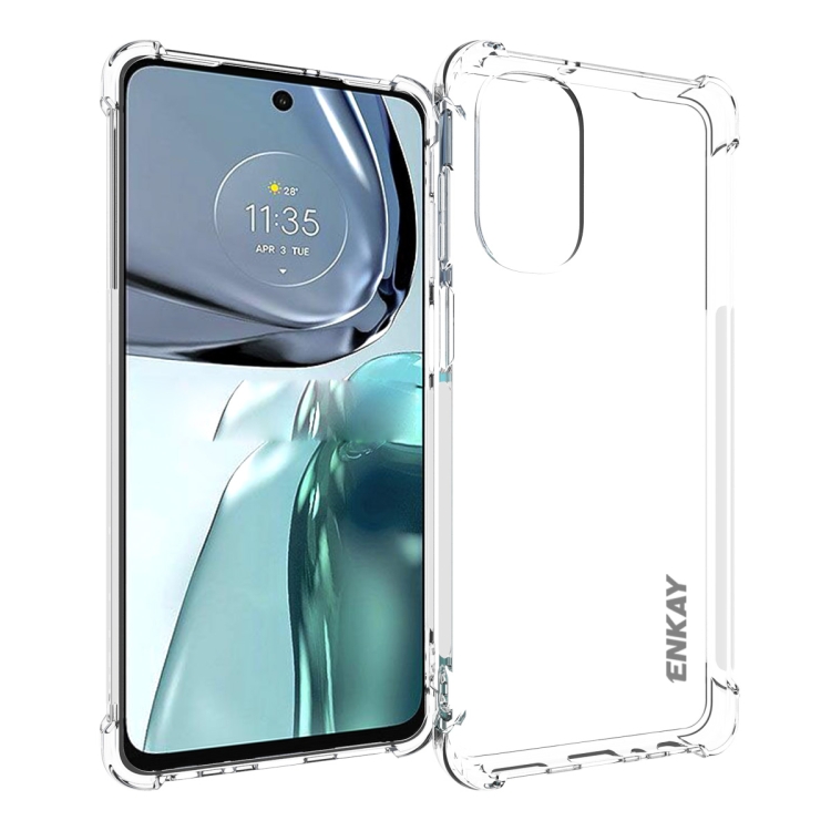 ENKAY AIRBAG Husa Extra Rezistenta Motorola Moto G62 5G Transparenta