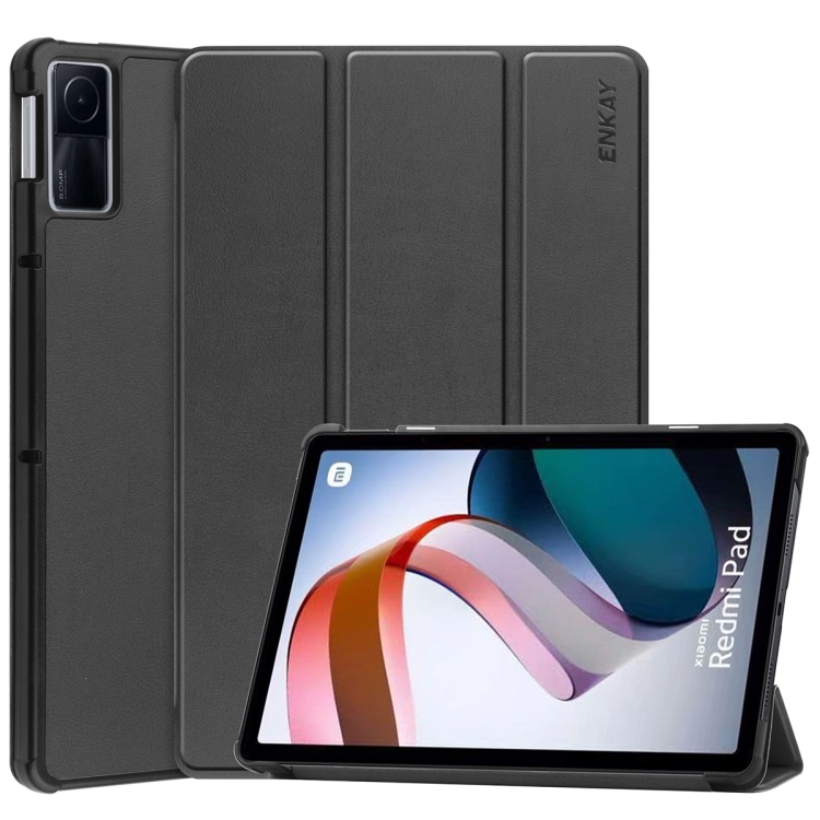 Husa Flip ENKAY LEATHER Pentru Xiaomi Redmi Pad Albastru Inchis