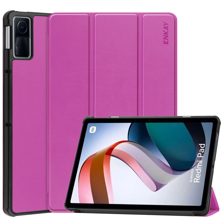 Husa Flip ENKAY LEATHER Pentru Xiaomi Redmi Pad Mov