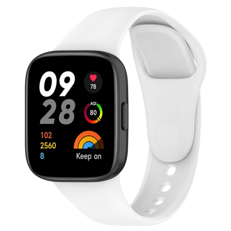 SILICONE Curea înlocuibilă Pentru Xiaomi Redmi Watch 3 Alb