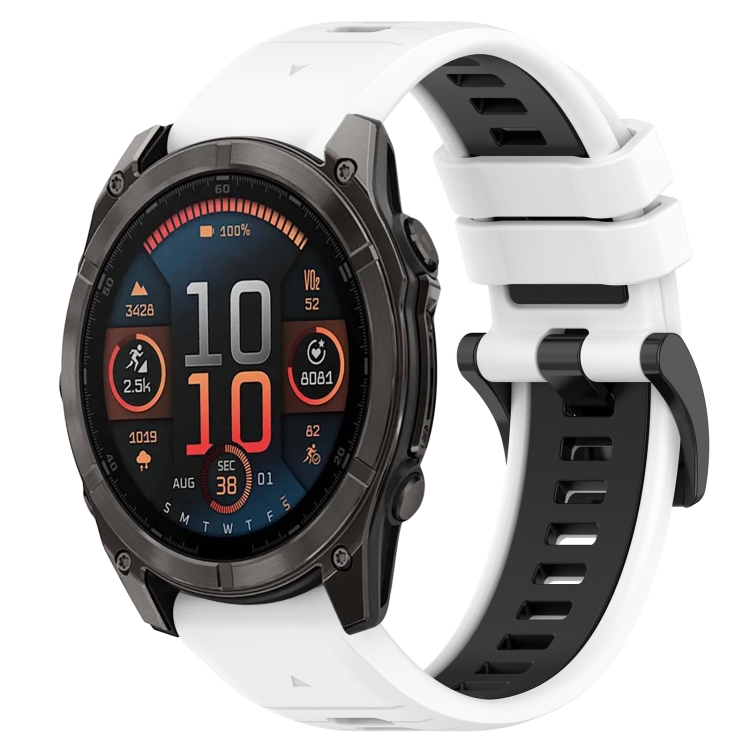 SPORT Curea Din Silicon înlocuibilă Garmin Fenix 8 47mm Alb