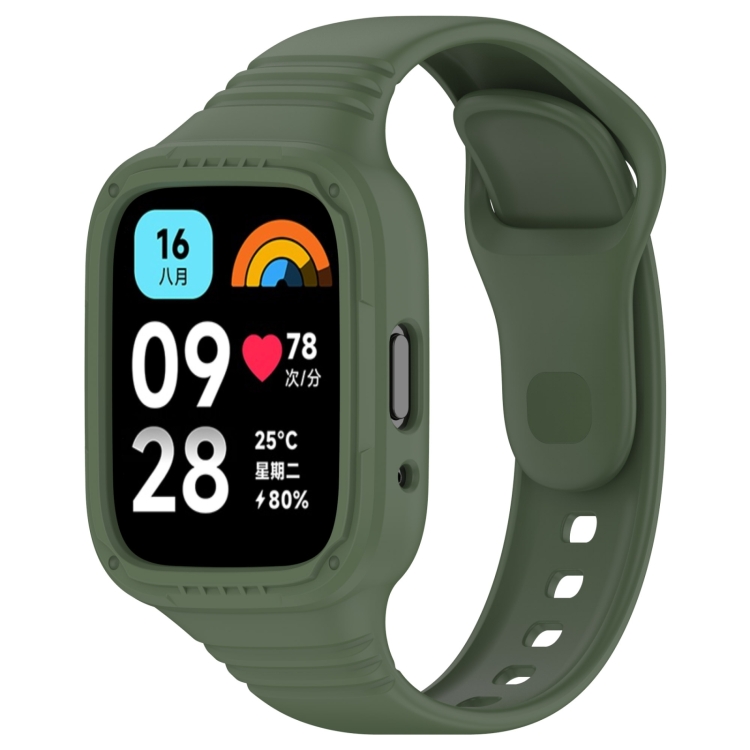 GLACIER Husă De Protecție Cu Curea Pentru Xiaomi Redmi Watch 3 Active Verde închis