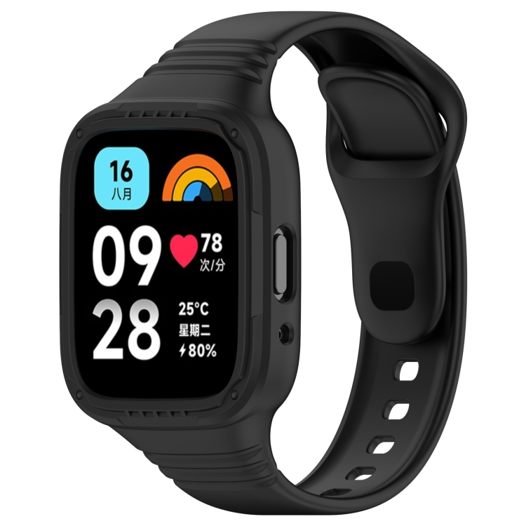 GLACIER Husă De Protecție Cu Curea Pentru Xiaomi Redmi Watch 3 Active Black