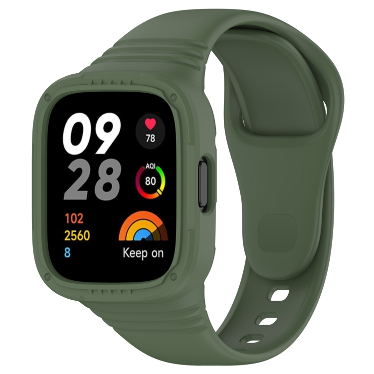 GLACIER Husă De Protecție Cu Curea Pentru Xiaomi Redmi Watch 3 Verde închis