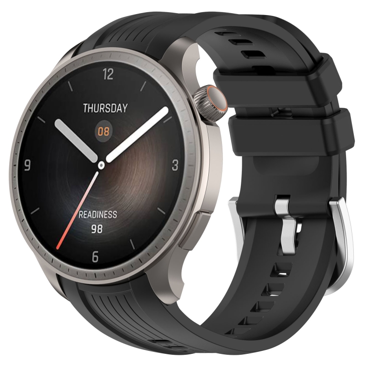 SILICONE Curea înlocuibilă Pentru Amazfit Balance Negru