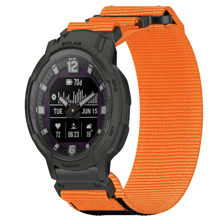 Curea Din NYLON Pentru Garmin Instinct Crossover Solar Portocaliu