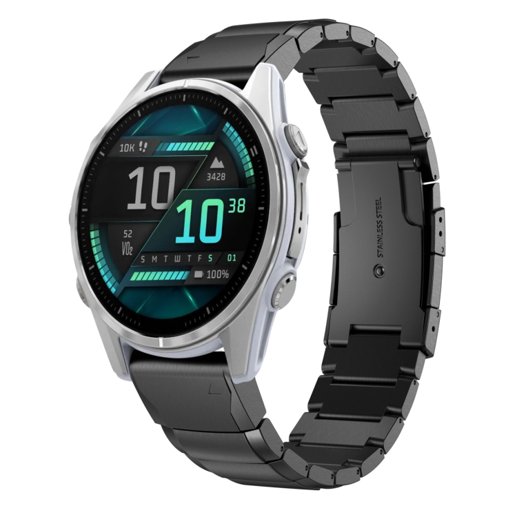 ARMOR QUICK RELEASE Curea Metalică Pentru Garmin Fenix 8 43mm Negru