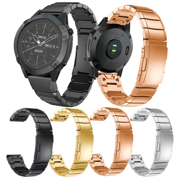 ARMOR QUICK RELEASE Curea Metalică Pentru Garmin Fenix 8 43mm Negru