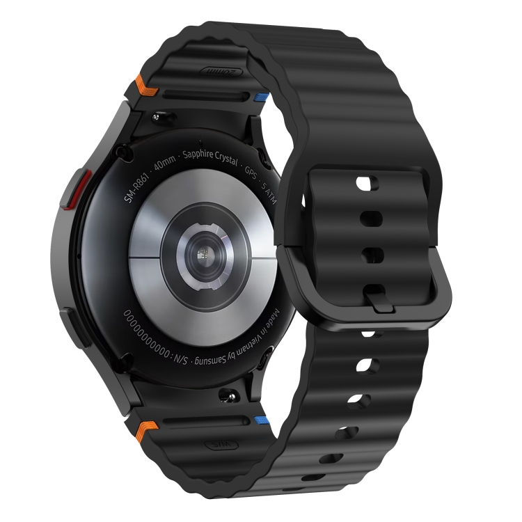 WAVE Curea Din Silicon Pentru Samsung Galaxy Watch 7 (40mm / 44mm) Negru