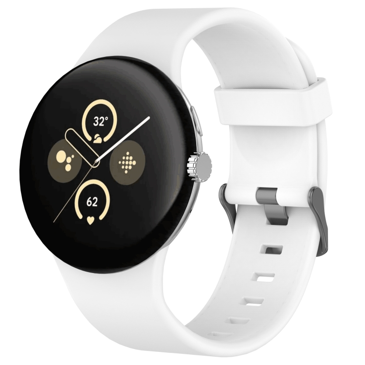 SILICONE Curea Interschimbabilă Pentru Google Pixel Watch 3 45mm Alb