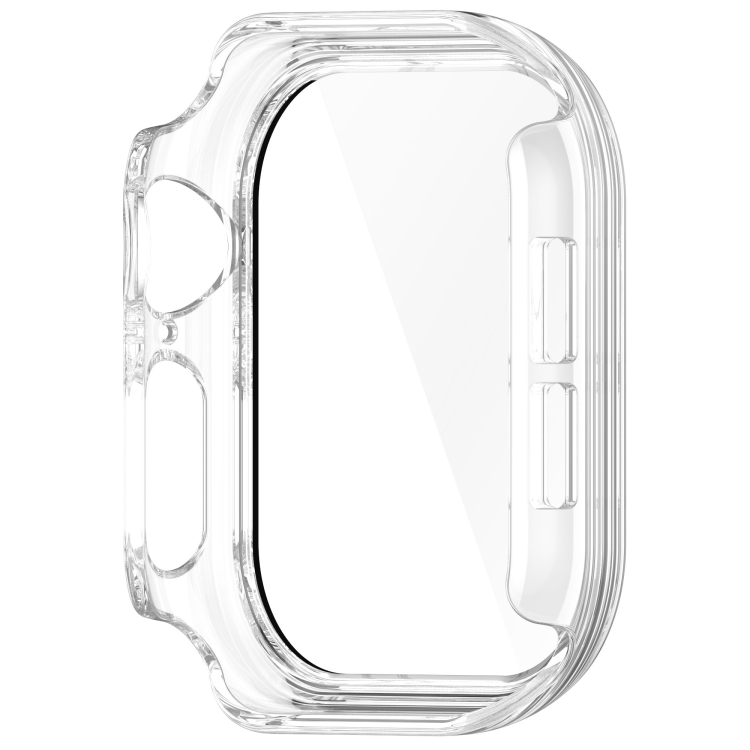 PC FULL COVER Capac Din Plastic Cu Sticlă Pentru Apple Watch 10 46mm Transparent