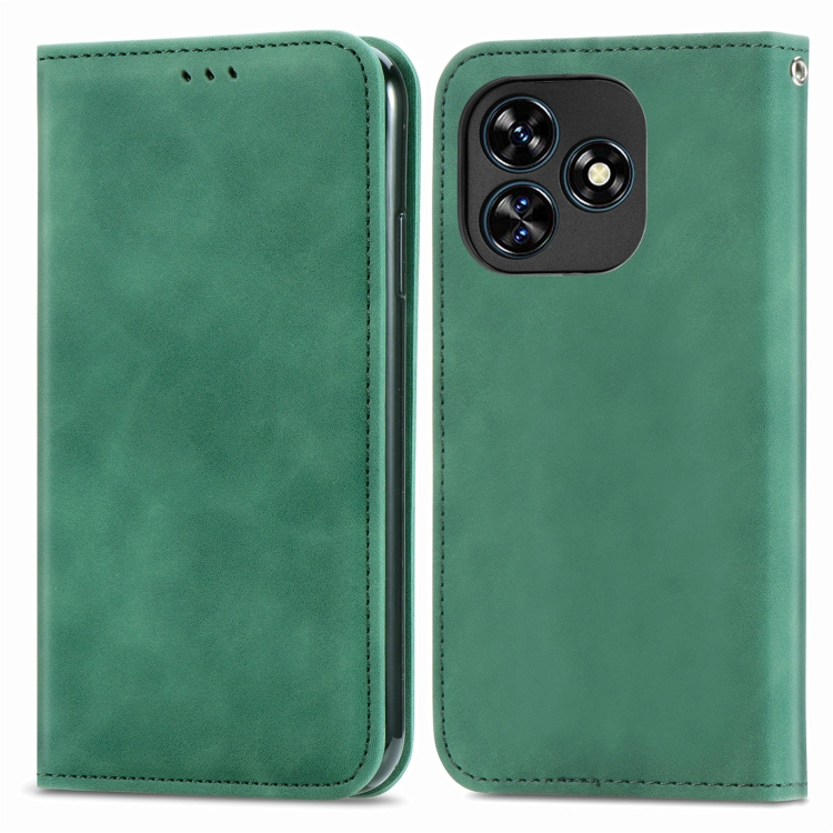 MAGNETIC Capac Cu Balamale Pentru Oukitel C51 Verde