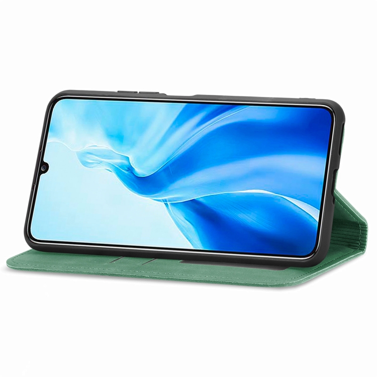 MAGNETIC Capac Cu Balamale Pentru Oukitel C51 Verde