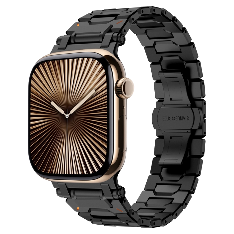 PATHFINDER Curea Metalică Pentru Apple Watch 10 46mm Negru