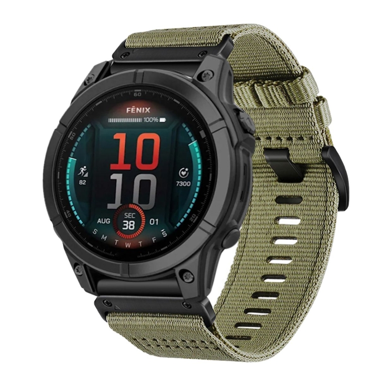 CANVAS Curea înlocuibilă Pentru Garmin Fenix E 47mm Verde Deschis