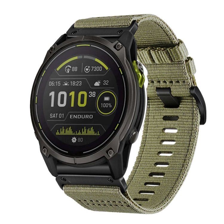 CANVAS Curea înlocuibilă Pentru Garmin Enduro 3 Verde Deschis