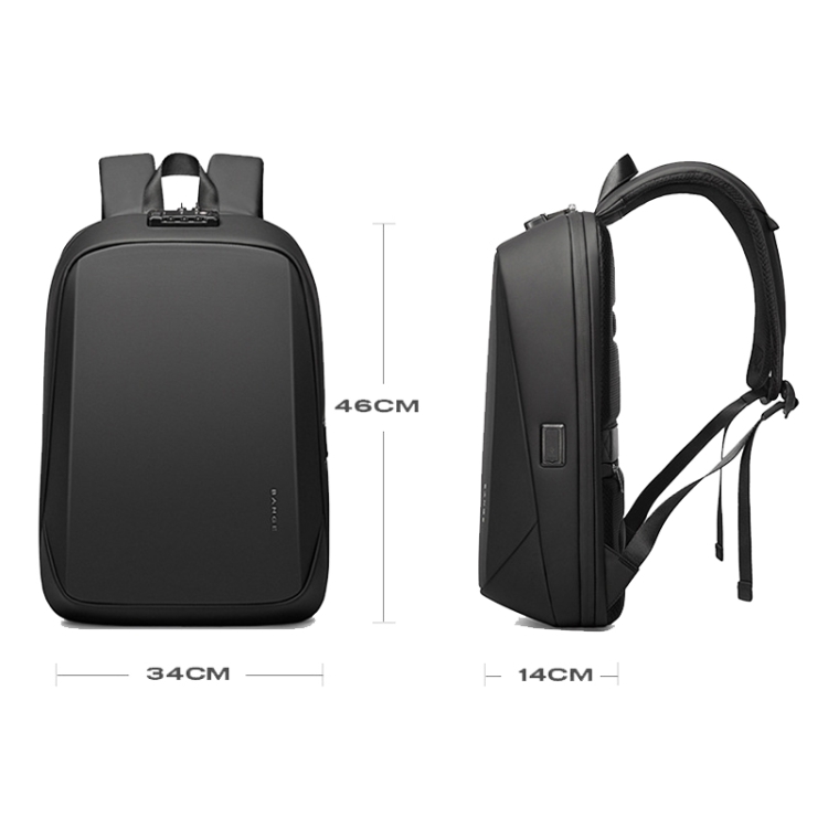 BANGE BG-7251 Rucsac Cu Compartiment Pentru Laptop 15.6 Negru