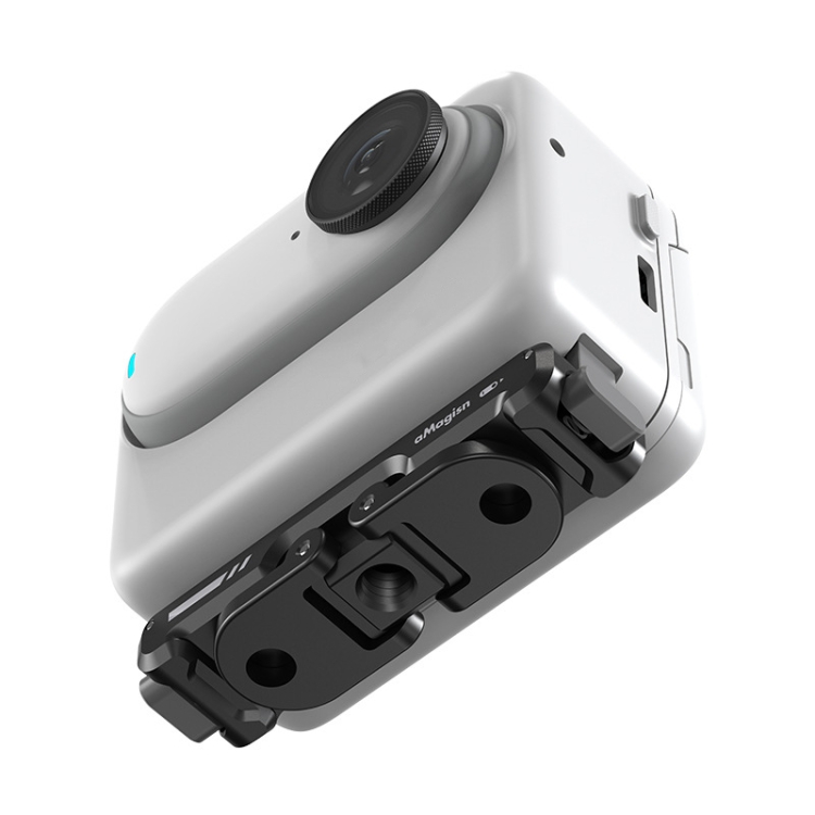 AMAGISN Suport Magnetic Cu Eliberare Rapidă Insta360 GO 3 / Insta360 GO 3S Negru